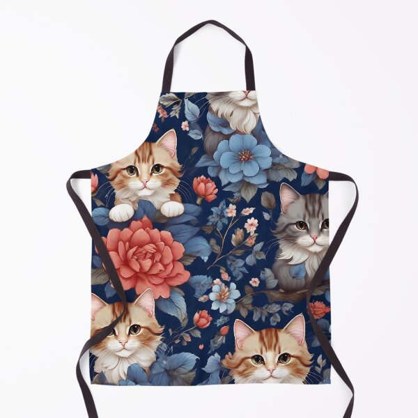 Item preview, Sweet kittens in flowers designed and sold by m-y-A-I-A-R-T-.