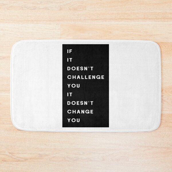 Item preview, If it doesn't challenge you it doesn't change you gym motivational quotes designed and sold by Jesticker.