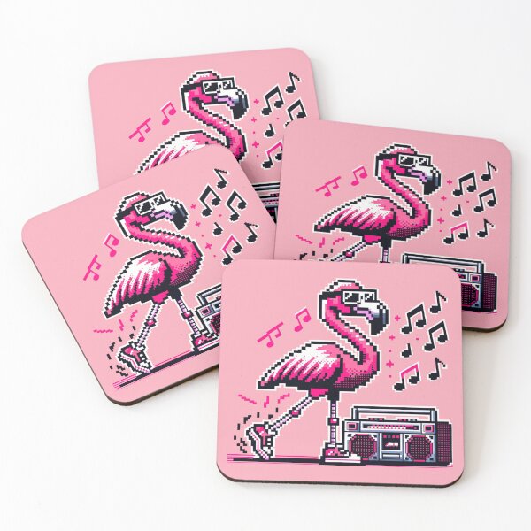 Item preview, Flamingo Boombox Beats designed and sold by PixelPunkster.