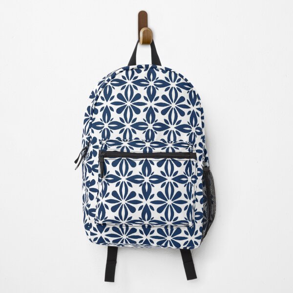Item preview, Blue Flower Tile Pattern designed and sold by hesacoolkid.
