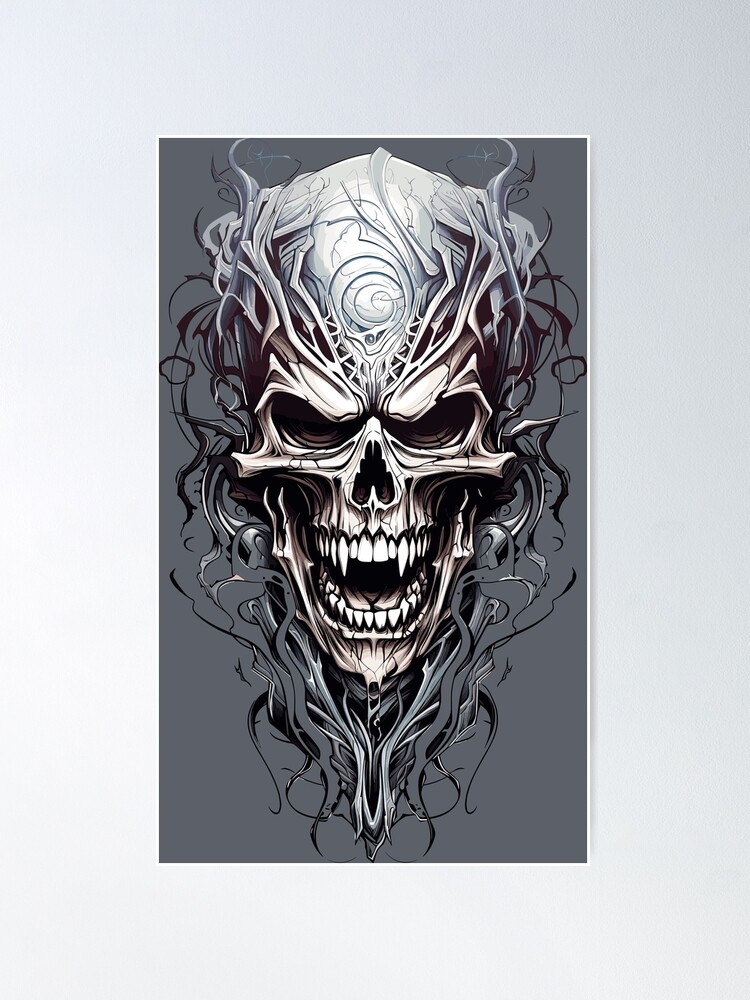 額縁 tatoo studio yamada IRON SKULL POSTER skull tattoo