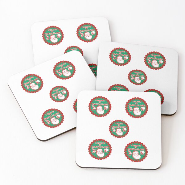 Item preview, I believe in Santa Claus slogan with vintage santas pack designed and sold by BritishDelights.