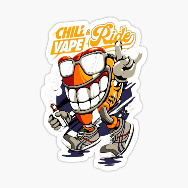 Vape and Chill Ride Sticker Vape and Chill Ride Sticker