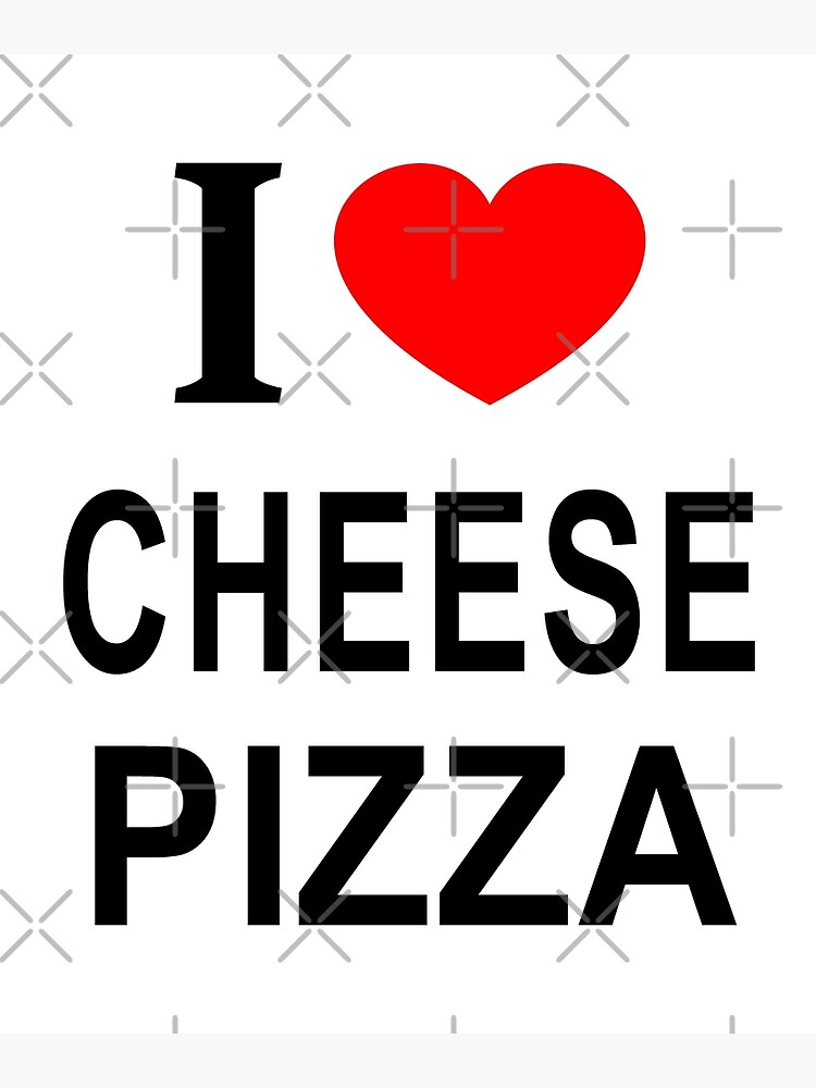 I Love (Heart) Cheese T-Shirt - Red Heart Black Text Design I Love (Heart) Cheese T-Shirt - Red Heart Black Text Design