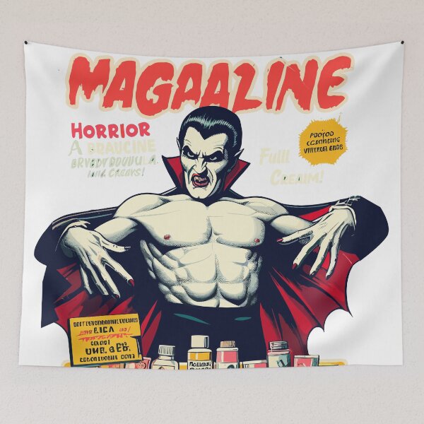 Item preview, Vintage retro dracula horror designed and sold by Arctic frame studio.