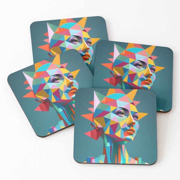 Item preview, woman head abstract 14 designed and sold by rayo-art.