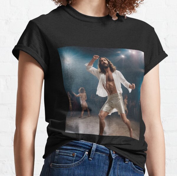 Jesus is Swole Unisex T-Shirt. Muscular Jacked Up Jesus T-Shirt.