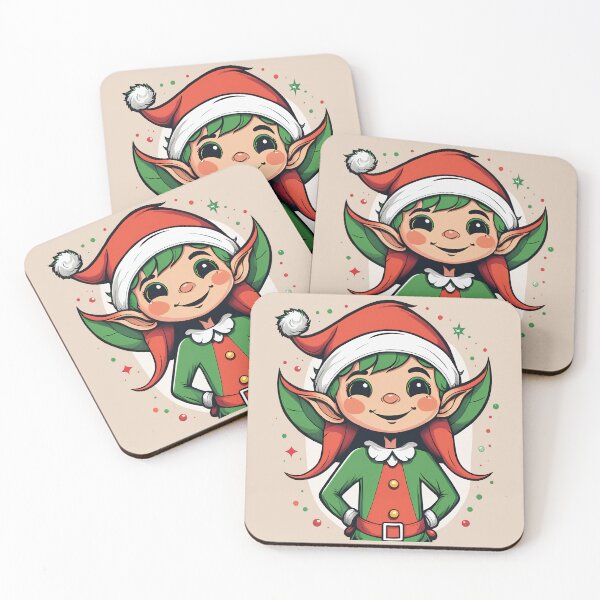Item preview, Kawaii Christmas Elf designed and sold by Bratak.