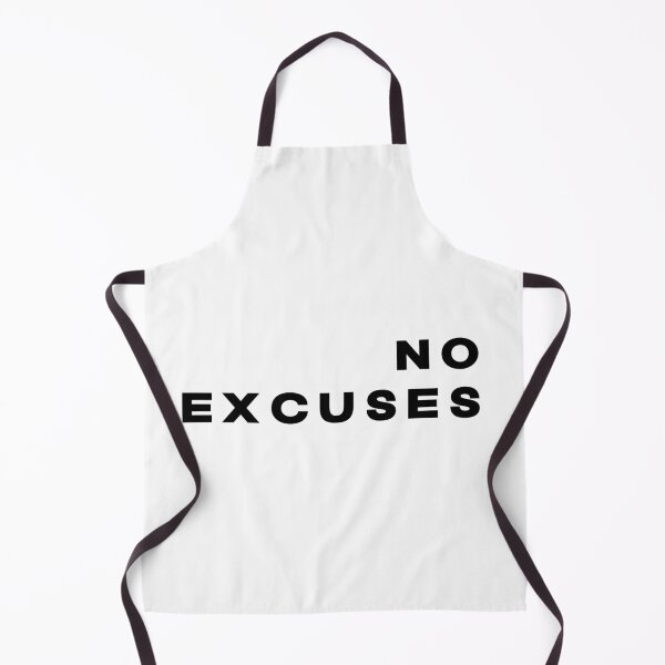 Item preview, No Excuses Gym Motivational Quote designed and sold by Jesticker.