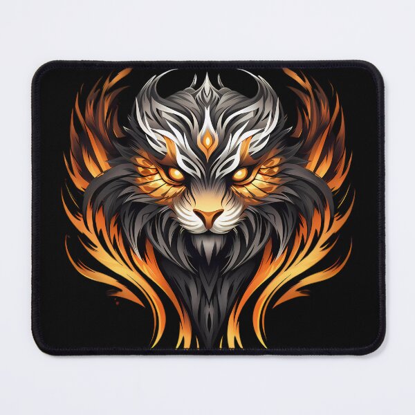 Item preview, “Harmony and Power: Phoenix and Tiger” designed and sold by Art-Vortex-fr.