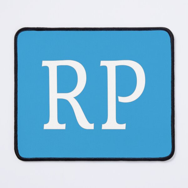 Item preview, RP Initials Monogram Elegant White Letters designed and sold by Jeallan Designs.