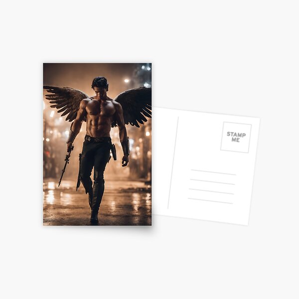 Item preview, Fallen Angel - Male designed and sold by Geek-Girl-Art.