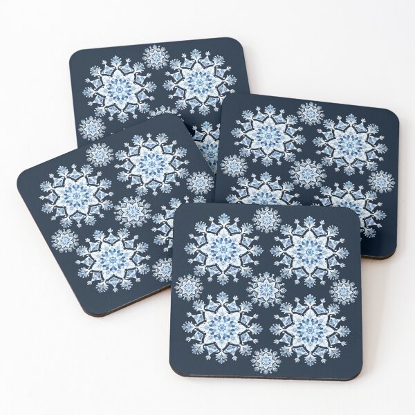 Item preview, Ethereal Cerulean Snowflake Symphony designed and sold by KatVik-Design.