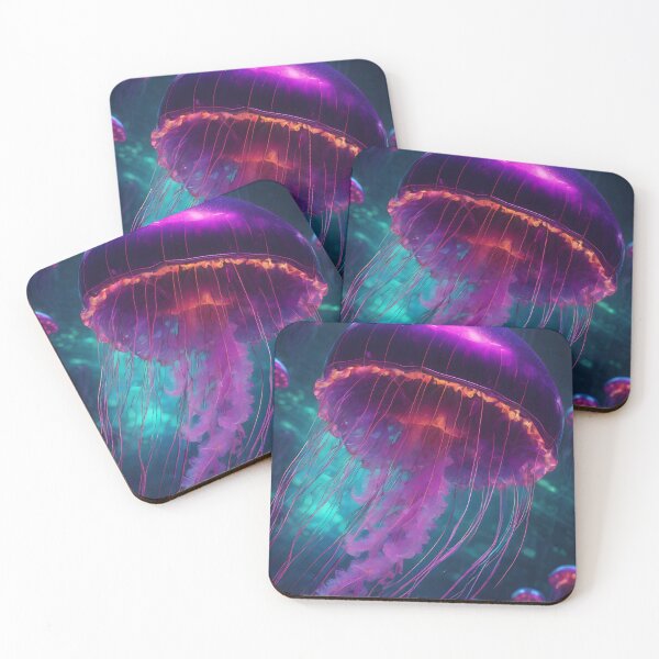 Item preview, Beautiful neon Jellyfish designed and sold by Geek-Girl-Art.