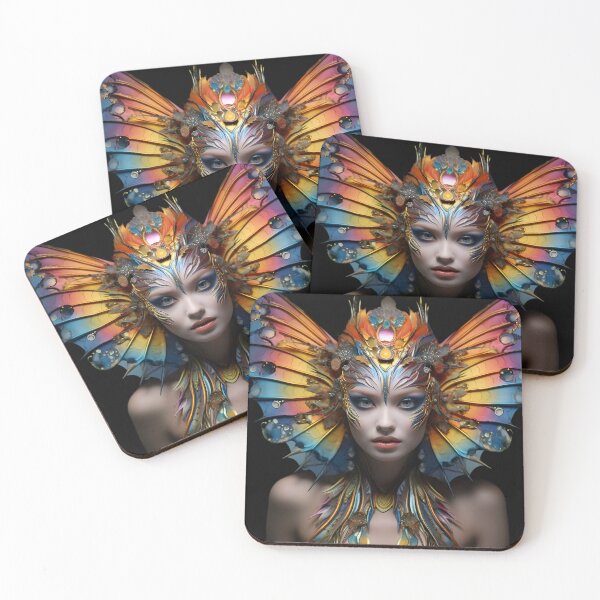 Item preview, Colorful lady butterfly designed and sold by AI-Only Creations.