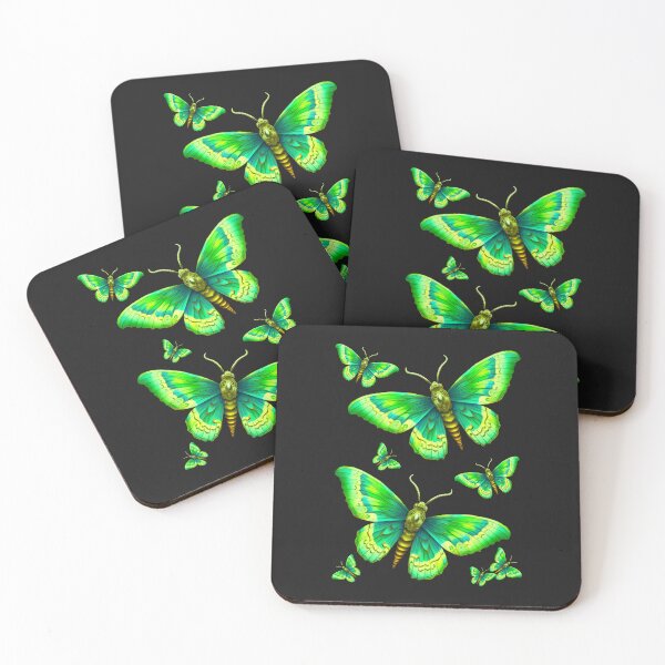Item preview, Green Fantasy Butterflies designed and sold by LoneAngel.