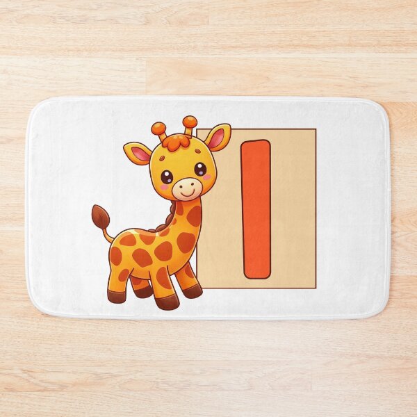 Item preview, Giraffe Monogram Letter I designed and sold by Lyssarien.