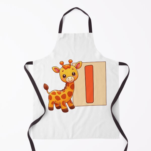 Item preview, Giraffe Monogram Letter I designed and sold by Coffee Lifestyle.