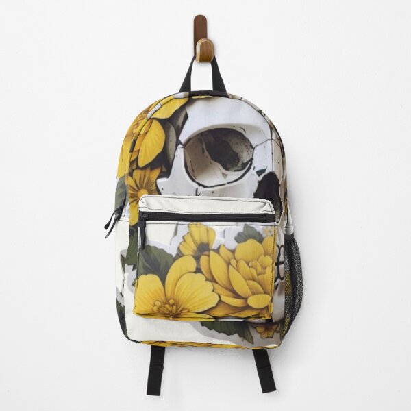 Item preview, Sunlit Decay: Yellow Floral Skull Designs designed and sold by ArtemExpressio.