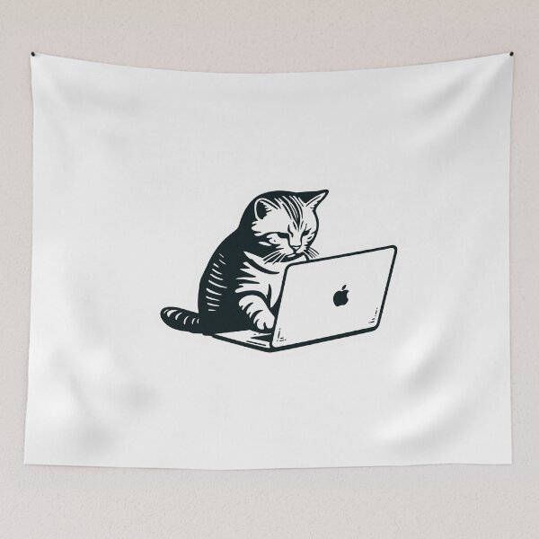 Item preview, Tech-Savvy Cat designed and sold by Felix-Designer.