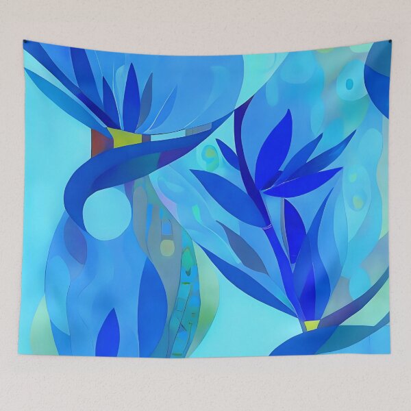 Item preview, Blue Birds in Paradise  designed and sold by Dana Roper.