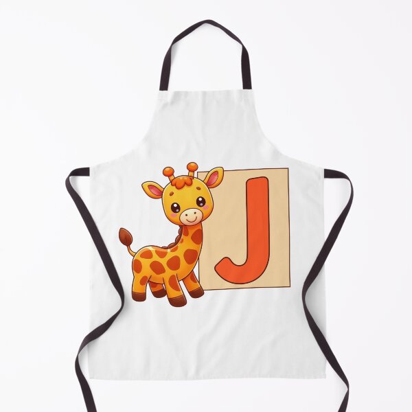 Item preview, Giraffe Monogram Letter J designed and sold by Coffee Lifestyle.
