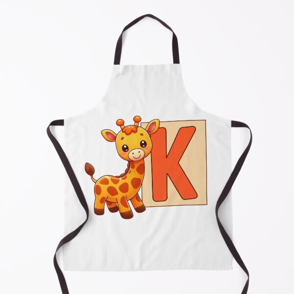 Item preview, Giraffe Monogram Letter K designed and sold by Coffee Lifestyle.