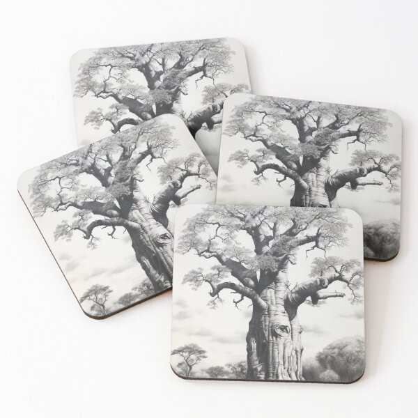 Item preview, Charcoal Drawing ''Baobab" designed and sold by callicoartshop.
