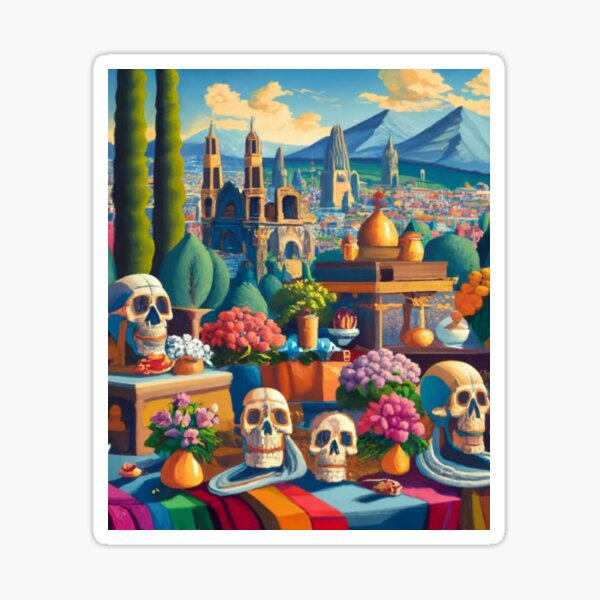 Item preview, Day of the Dead in Mexico designed and sold by ArtsDestination.