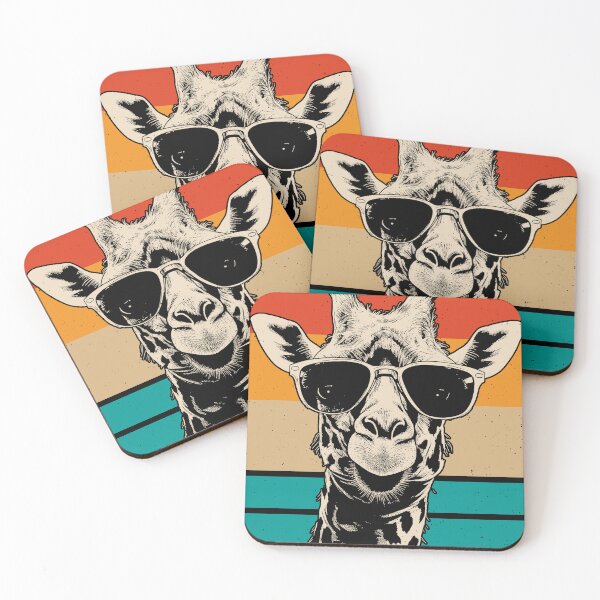 Item preview, Funny Retro Giraffe with Sunglasses designed and sold by trajeado14.