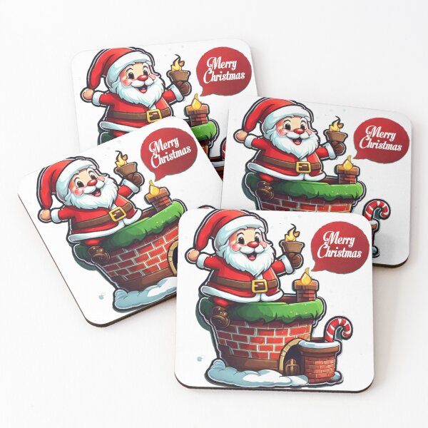 Item preview, Merry Christmas - santa jump in to chimney designed and sold by fadstudio.