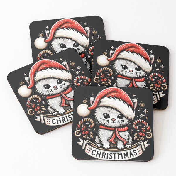 Artikelvorschau, Weihnachtskätzchen-Stickerei Stil 22 entworfen und verkauft von fad institute.