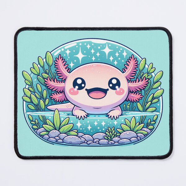 Item preview, Kawaii Axolotl Bliss: Dive into Cuteness! designed and sold by pixlexi.