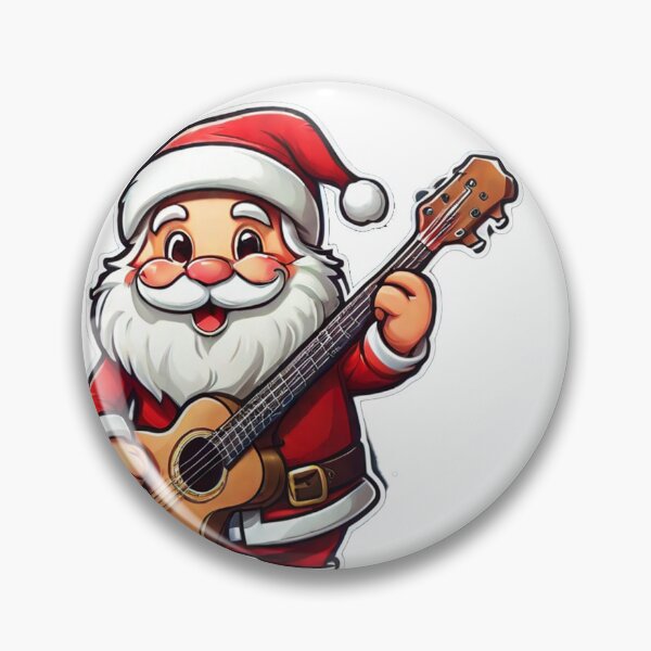 Item preview, Santa Claus Playing Guitar designed and sold by fadstudio.
