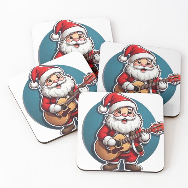 Item preview, Santa Claus Playing Guitar designed and sold by fadstudio.