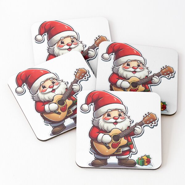 Item preview, Santa Claus Playing Guitar designed and sold by fadstudio.