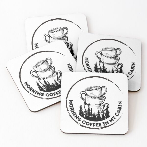 Item preview, Morning Coffee in my Cabin designed and sold by LittleCabinLife.