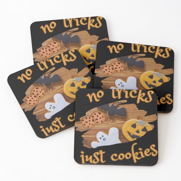 Item preview, No Tricks Just Cookies, Cute Halloween Spooky Snacks designed and sold by MomLifeDesign.