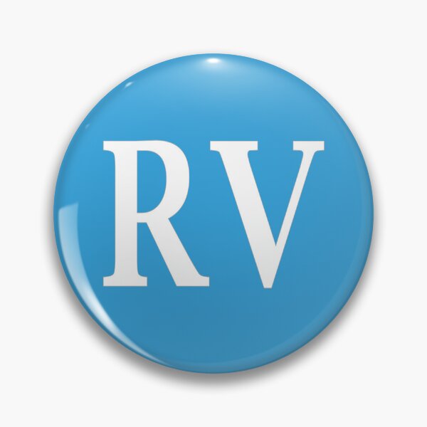 Item preview, RV Initials Monogram Elegant White Letters designed and sold by Jeallan Designs.