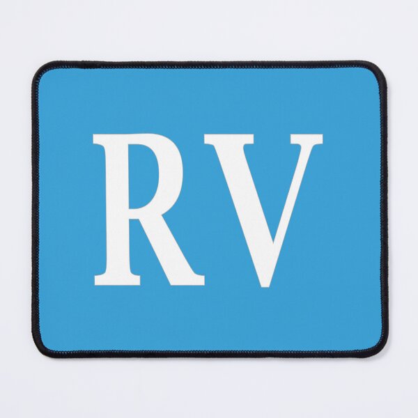 Item preview, RV Initials Monogram Elegant White Letters designed and sold by Jeallan Designs.