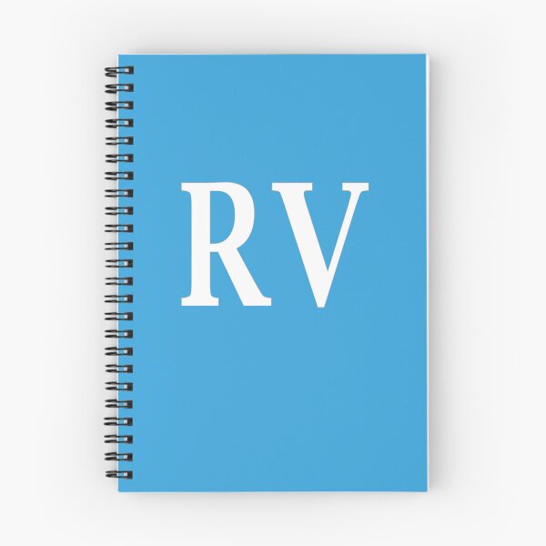 Item preview, RV Initials Monogram Elegant White Letters designed and sold by Jeallan Designs.