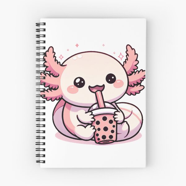 Item preview, Sparkling Kawaii Axolotl Boba Moment designed and sold by PuffPuffPrint.