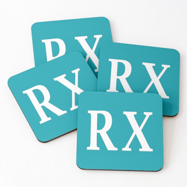 Item preview, RX Initials Monogram Elegant White Letters designed and sold by Jeallan Designs.