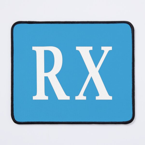 Item preview, RX Initials Monogram Elegant White Letters designed and sold by Jeallan Designs.