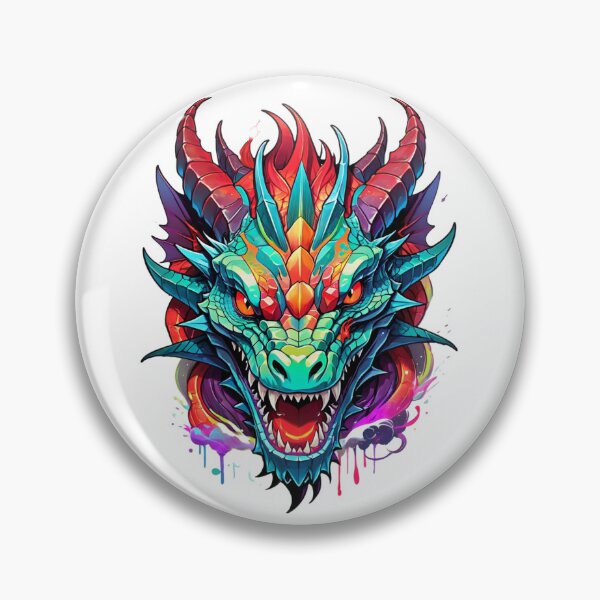 Item preview, Dragon Head Vector Illustration. designed and sold by PopProArt.