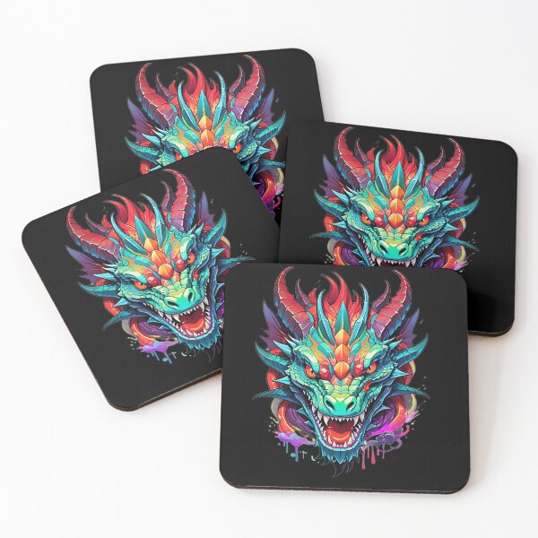 Item preview, Dragon Head Vector Illustration. designed and sold by PopProArt.