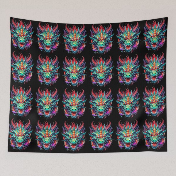 Item preview, Dragon Head Vector Illustration. designed and sold by PopProArt.