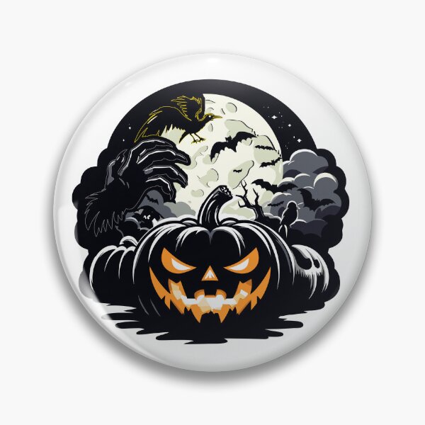 Item preview, Halloween night with bats, pumpkins and spooks designed and sold by AlejaJorgeShop.