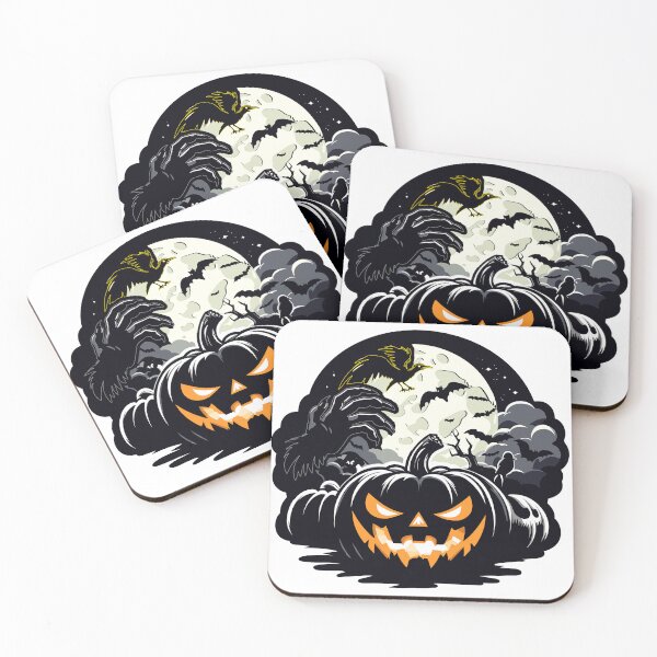 Item preview, Halloween night with bats, pumpkins and spooks designed and sold by AlejaJorgeShop.