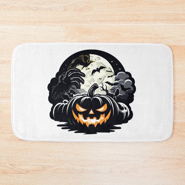 Item preview, Halloween night with bats, pumpkins and spooks designed and sold by AlejaJorgeShop.
